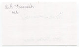 Nick Strincevich Signed 3x5 Index Card Autographed Baseball 1940 Boston Bees