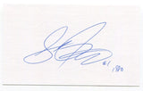 Steve Janaszak Signed 3x5 Index Card Autographed NHL Hockey Men's 1980 Gold