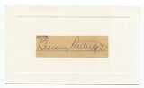 Bellamy Partridge Signed Card Cut Autographed Signature Author