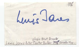 Lewis Jones Signed 3x5 Index Card Autographed Signature Actor