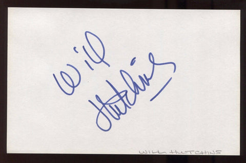 Will Hutchins Signed HUGE 8x5 Inch Page Autographed Photograph Vintage Signature