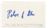 Peter F. Glen Signed 3x5 Index Card Autographed Director Crad Kilodney Film