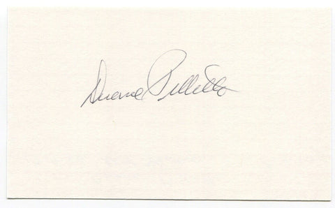 Duane Pillette Signed 3x5 Index Card Autographed MLB Baseball New York Yankees