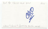 Not By Choice - Glenn "Chico" Dunning Signed 3x5 Index Card Autographed