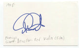 Francois Girard Signed 3x5 Index Card Autographed Signature Director Red Violin