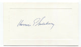 Harrison Salisbury Signed Card Autographed Signature Journalist New York Times