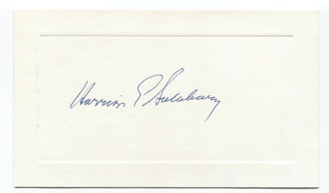 Harrison Salisbury Signed Card Autographed Signature Journalist New York Times