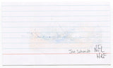 Joe Schmidt Signed 3x5 Index Card Autographed NFL Football Detroit Lions HOF