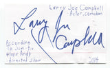 Larry Joe Campbell Signed 3x5 Index Card Autographed Signature Actor Comedian