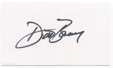 Dick Baney Signed 3x5 Index Card Autographed Signature Seattle Pilots MLB