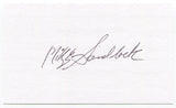 Mike Sandlock Signed 3x5 Index Card Autographed MLB Baseball Brooklyn Dodgers