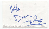 Dave Johns Signed 3x5 Index Card Autographed Comedian Actor I, Daniel Blake