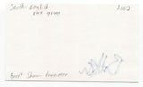 Brett Shaw Signed 3x5 Index Card Autographed Signature South Band