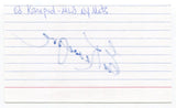 Ed Kranepool Signed 3x5 Index Card Autographed MLB Baseball New York Mets