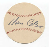 Dave Cole Signed Paper Baseball Autographed Signature Milwaukee Braves