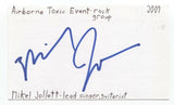 Mikel Jollett Signed 3x5 Index Card Autographed The Airborne Toxic Event