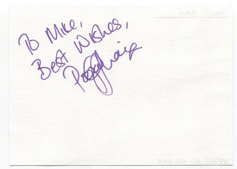 Pooja Ghai Signed Page Autographed Signature 4 x 5.5 Inch Inscribed "To Mike"