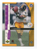 2000 Upper Deck Troy Edward Signed Card Football Autograph NFL AUTO #45 Steelers