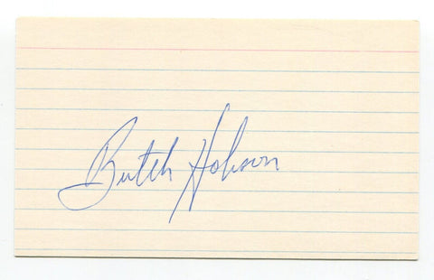 Butch Hobson Signed Index Card Autographed Baseball MLB Boston Red Sox