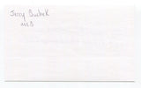 Jerry Buchek Signed 3x5 Index Card Autographed 1964 St Louis Cardinals WS Champs