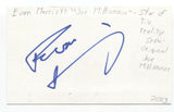 Evan Marriott Signed 3x5 Index Card Autograph Signature Joe Millionaire