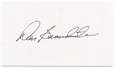 Daniel Branden Signed 3x5 Index Card Autographed NASA Astronaut Space