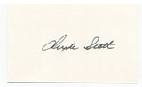 Clyde Scott Signed 3x5 Index Card Autographed NFL Football Philadelphia Eagles