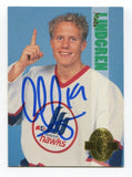 1993 Classic Games Mats Lindgren Signed Card Hockey Autograph NHL AUTO #198 RC