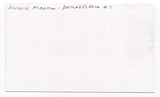 Morrie Martin Signed 3x5 Index Card Autographed MLB Baseball Brooklyn Dodgers