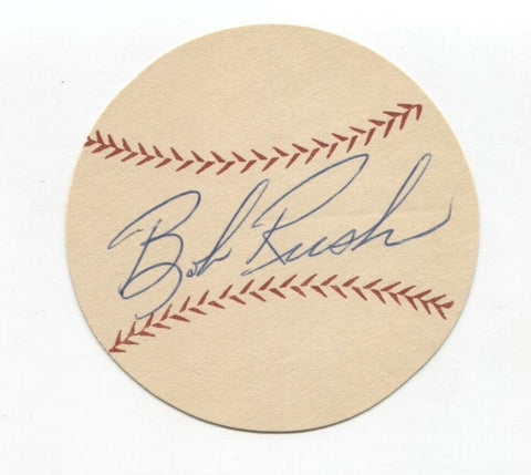 Bob Rush Signed Paper Baseball Autograph Signature Debut Chicago Cubs