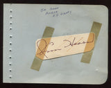 Jim Hearn and Casey Cox Signed Album Page Autographed Signature Vintagel AUTO