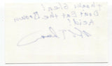 Revis - Bob Thiemann Signed 3x5 Index Card Autographed Signature Band