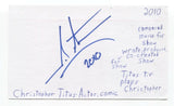Christopher Titus Signed 3x5 Index Card Autographed Signature Actor Comedian