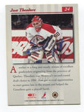 1997 Donruss Studio Jose Theodore Signed Card Hockey AUTO #24 Montreal Canadiens
