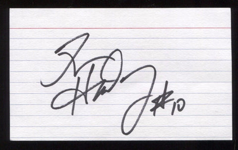 Tim Hardaway Signed 3x5 Index Card Autographed Signature NBA Basketball