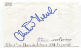 Christine Ebersole Signed 3x5 Index Card Autographed Signature Actress