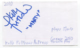 Kelly Felthous Signed 3x5 Index Card Autographed Actress Law And Order