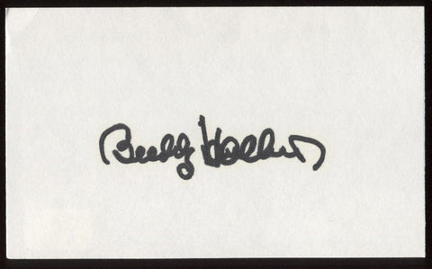 Buddy Hackett Signed Index Card Signature Autographed AUTO