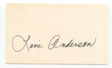 Loni Anderson Signed 3x5 Index Card Autographed Actress WKRP