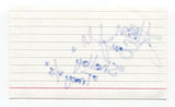 Alison Smyth Signed 3x5 Index Card Autographed Signature Actress