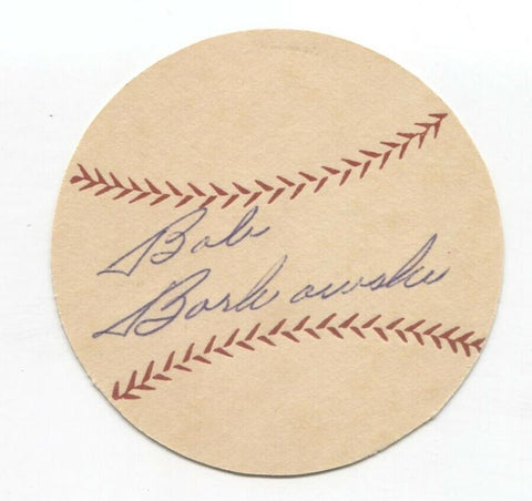 Bob Borkowski Signed Paper Baseball Autographed Signature Cincinnati Reds