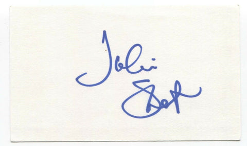 Julie Stewart Signed 3x5 Index Card Autograph Signature Actress Director