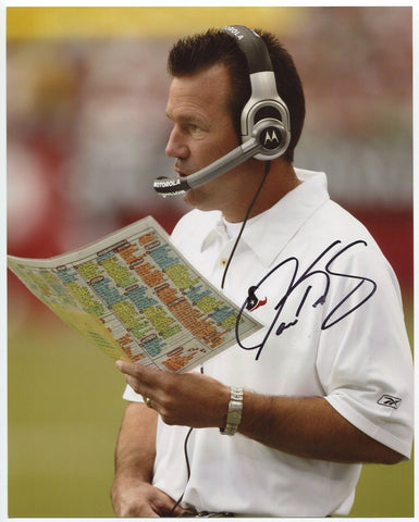 Gary Kubiak Signed 8x10 Photo Autographed Houston Texans Football Head Coach
