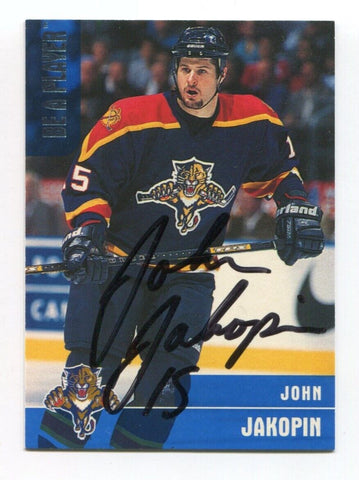 1999 Be A Player John Jakopin Signed Card Hockey Autograph NHL AUTO #60