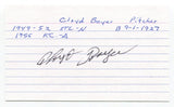 Cloyd Boyer Signed 3x5 Index Card Autographed Baseball MLB St. Louis Cardinals