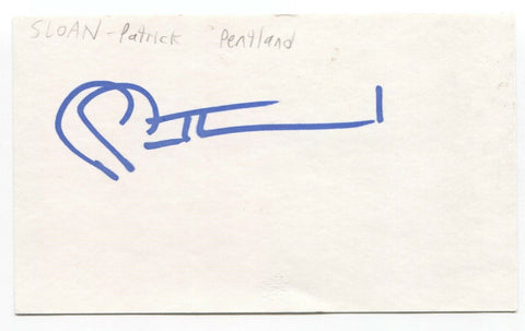 Sloan - Patrick Pentland Signed 3x5 Index Card Autographed Signature