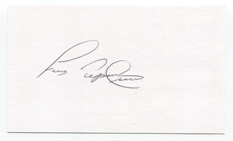 Frank Tepedino Signed 3x5 Index Card Autograph Baseball 1967 Pittsburgh Pirates