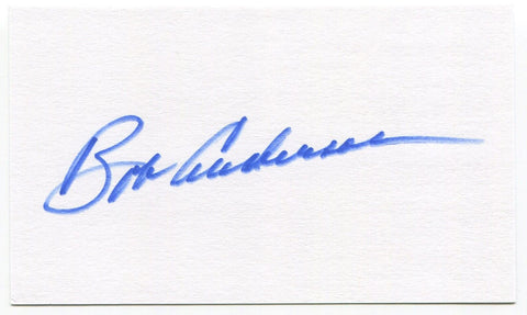 Bob Anderson Signed 3x5 Index Card Autographed Signature MLB Chicago Cubs