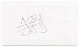 Jordan Schafer Signed 3x5 Index Card Autographed MLB Baseball Atlanta Braves