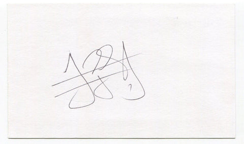 Jordan Schafer Signed 3x5 Index Card Autographed MLB Baseball Atlanta Braves